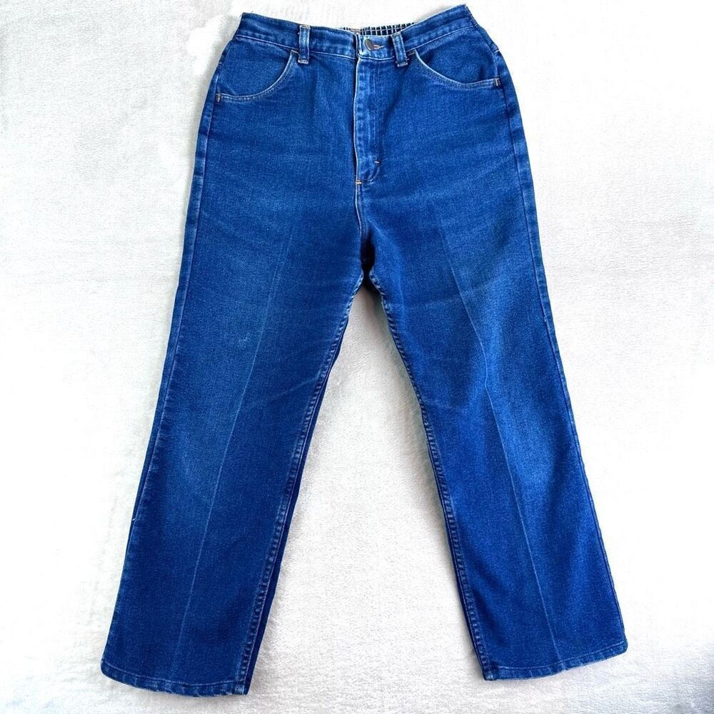 Vintage Maverick Jeans Womens‎ 12P Blue Straight Leg Denim Pants USA made